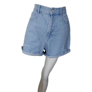 ZARA NWT CUFF RIPPED  HIGH RISE DENIM SIZE 8